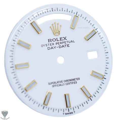 vintage rolex white dial|replacement rolex dials.